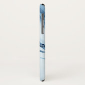 Coques Case-Mate iPhone Marbre bleu personnalisé (Dos/Gauche)