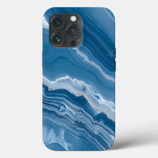 Case-Mate iPhone Case Marbre bleu poussiéreux en pierre moderne