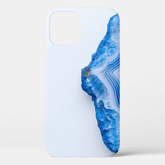 Coques Case-Mate iPhone Marbre bleu poussiéreux en pierre moderne (Verso)