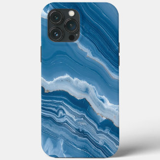 Case-Mate iPhone Case Marbre bleu poussiéreux en pierre moderne
