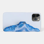 Coques Case-Mate iPhone Marbre bleu poussiéreux en pierre moderne (Dos (Horizontal))