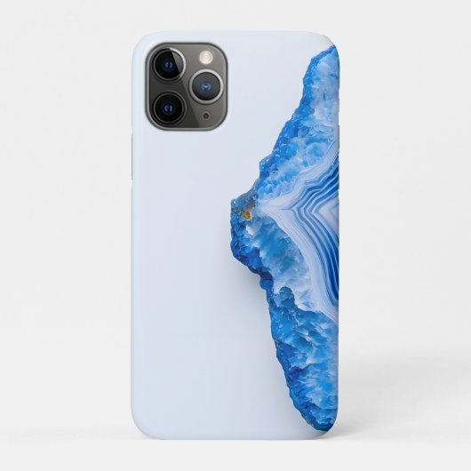 Coques Case-Mate iPhone Marbre bleu poussiéreux en pierre moderne (Dos)