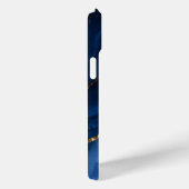 Coques Case-Mate iPhone Marbre bleu saphir de luxe (Verso / Droite)