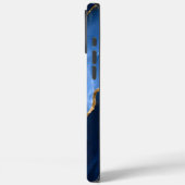 Coques Case-Mate iPhone Marbre bleu saphir de luxe (Verso / Gauche)