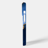 Coques Case-Mate iPhone Marbre bleu saphir de luxe (Verso / Gauche)