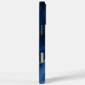 Coques Case-Mate iPhone Marbre bleu saphir de luxe (Verso / Droite)