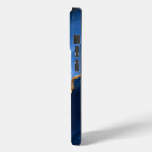 Coques Case-Mate iPhone Marbre bleu saphir de luxe (Verso / Gauche)