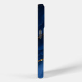 Coques Case-Mate iPhone Marbre bleu saphir de luxe (Verso / Droite)