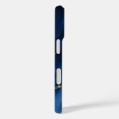 Coques Case-Mate iPhone Marbre bleu saphir de luxe (Verso / Droite)