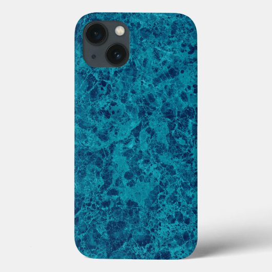 Coques Case-Mate iPhone Marbre bleu Terrazzo Texture (Verso)