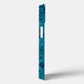 Coques Case-Mate iPhone Marbre bleu Terrazzo Texture (Verso / Droite)