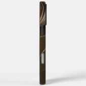 Coques Case-Mate iPhone Marbre Brown élégant avec design abstrait (Verso / Droite)