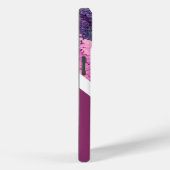 Coques Case-Mate iPhone marbre cool abstrait violet + baies tonique chic (Verso / Droite)