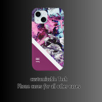 marbre cool abstrait violet + baies tonique chic