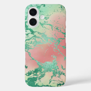Coques iPhone 16 Marbre cool   Joli Pastel Purple Blue Pink Ombre