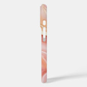 Coques Case-Mate iPhone Marbre d'agate d'or rose (Verso / Gauche)