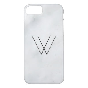 Case-Mate iPhone Case Marbre de blanc de monogramme