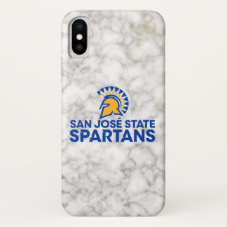 Case-Mate iPhone Case Marbre de blanc de Spartans d'état de San Jose