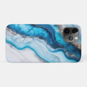 Coques Case-Mate iPhone Marbre de Blue River (Dos (Horizontal))