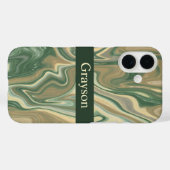 Coques Case-Mate iPhone Marbre de la Terre Abstrait (Verso (horizontal))