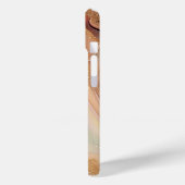 Coques Case-Mate iPhone Marbre de luxe Mère de Pearl Gold Veins Monogramme (Verso / Gauche)