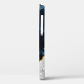 Coques Case-Mate iPhone Marbre de marine avec Parties scintillant d'or iPh (Verso / Gauche)