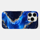 Coques Case-Mate iPhone Marbre de Rivière Saphir Luxe (Verso (horizontal))