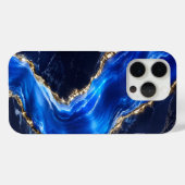 Coques Case-Mate iPhone Marbre de Rivière Saphir Luxe (Verso (horizontal))