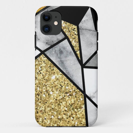Coques Case-Mate iPhone Marbre d'or rose Coque-Mate Tough Apple (Dos)