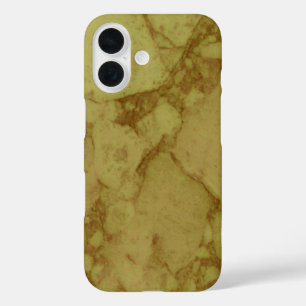 Coques iPhone 16 Marbre doré foncé