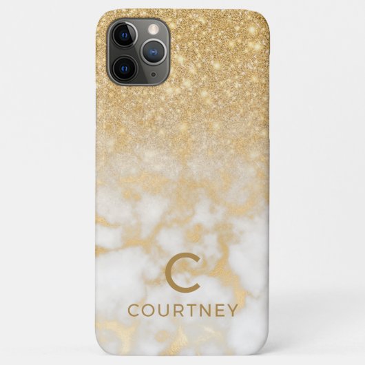 Coques Case-Mate iPhone Marbre Doré Moderne (Dos)