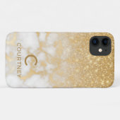 Coques Case-Mate iPhone Marbre Doré Moderne (Dos (Horizontal))