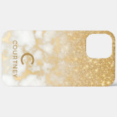 Coques Case-Mate iPhone Marbre Doré Moderne (Retour (horizontal))