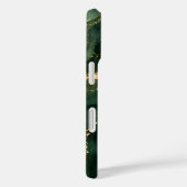 Coques Case-Mate iPhone Marbre émeraude de luxe avec veines dorées (Verso / Droite)
