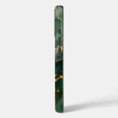 Coques Case-Mate iPhone Marbre émeraude de luxe avec veines dorées (Verso / Gauche)