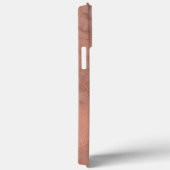 Coques Case-Mate iPhone Marbre et métal féminin Rose avec Monogramme (Verso / Droite)