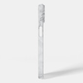 Coques Case-Mate iPhone Marbre Faux avec Calligraphie Nom gris personnalis (Verso / Droite)