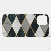 Coques Case-Mate iPhone Marbre géométrique : Gold Lines Luxe (Verso (horizontal))