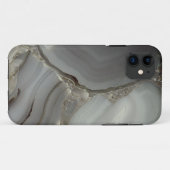 Coques Case-Mate iPhone Marbre Gris avec Veine d'Or (Dos (Horizontal))