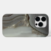 Coques Case-Mate iPhone Marbre Gris avec Veine d'Or (Verso (horizontal))