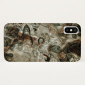 Coques Case-Mate iPhone Marbre Gris Et Brown (Dos (Horizontal))