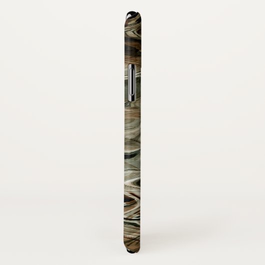 Coques Case-Mate iPhone Marbre Gris Et Brown (Dos/Droite)