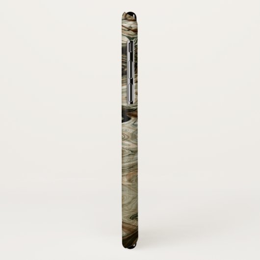 Coques Case-Mate iPhone Marbre Gris Et Brown (Dos/Gauche)