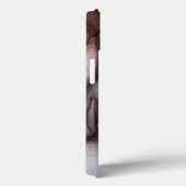 Coques Case-Mate iPhone Marbre gris rose Abstrait Monogramme personnalisé (Verso / Droite)