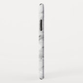 Coques Case-Mate iPhone Marbre Lent Blanc Et Gris Foncé (Dos/Droite)