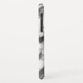 Coques Case-Mate iPhone Marbre Lent Blanc Et Gris Foncé (Dos/Gauche)