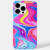 Coques Case-Mate iPhone Marbre liquide arc-en-ciel (Verso)