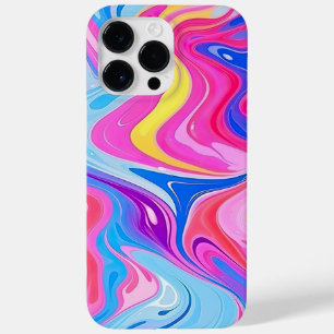 Coque Pour Pour iPhone 14 Pro Max Marbre liquide arc-en-ciel