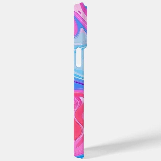 Coques Case-Mate iPhone Marbre liquide arc-en-ciel (Verso / Droite)