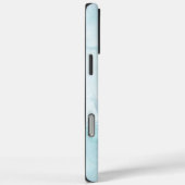 Coques Case-Mate iPhone Marbre moderne bleu clair (Verso / Droite)
